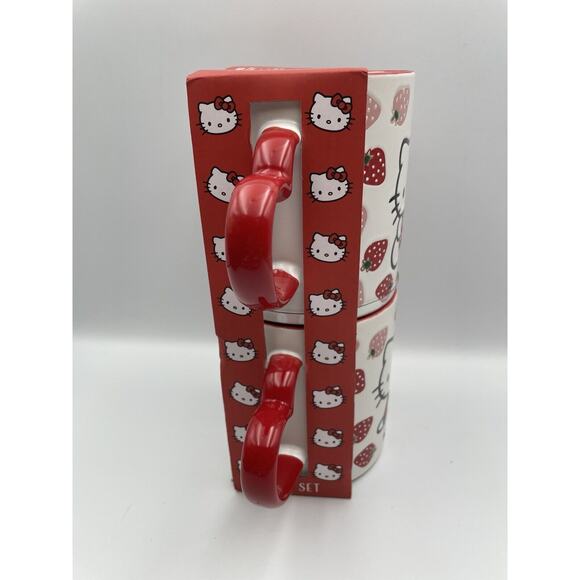 Hello Kitty Strawberry Ceramic Mug Set BRAND NEW! 2024 - Picture 4 of 8